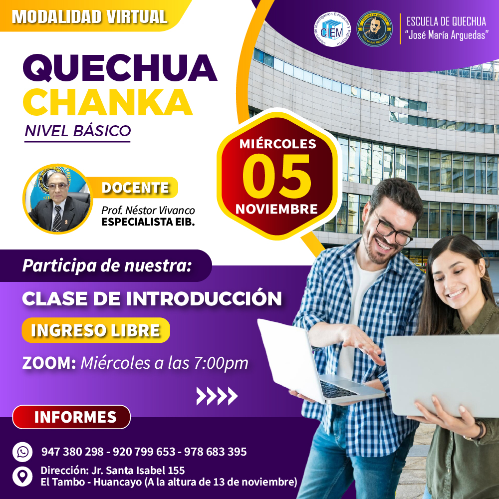QUECHUA CHANKA - BASICO 2025 (NOVIEMBRE - DICIEMBRE)