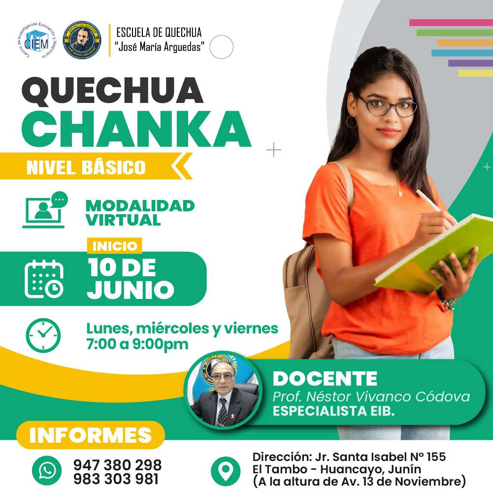 QUECHUA CHANKA BÁSICO - 2026 ( JUNIO - JULIO)