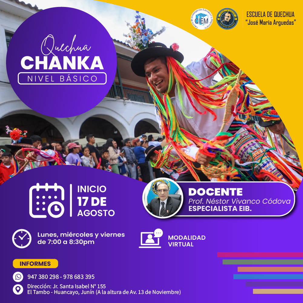 QUECHUA CHANKA BÁSICO - 2026 (AGOSTO - SETIEMBRE)