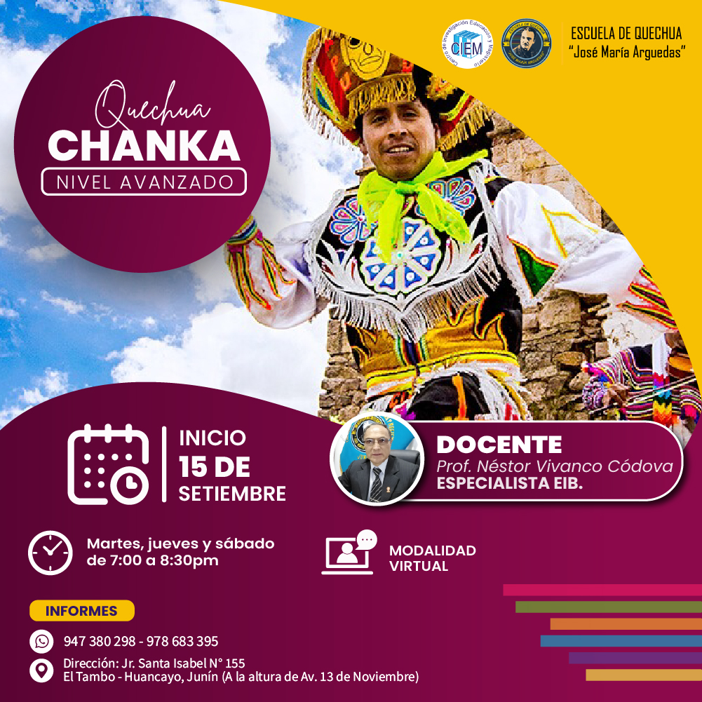 QUECHUA CHANKA AVANZADO - 2026 (SETIEMBRE - OCTUBRE)