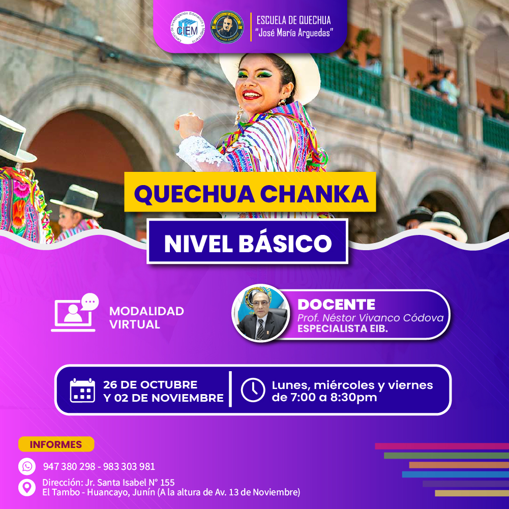  QUECHUA CHANKA BASICO - 2026 (NOVIEMBRE-DICIEMBRE)